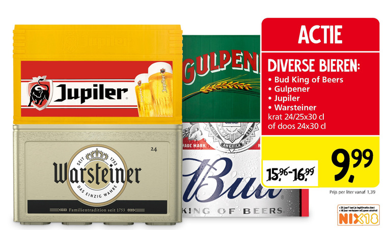 Jupiler   krat bier folder aanbieding bij  Jan Linders - details