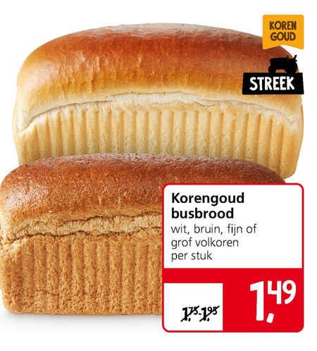 Korengoud   brood folder aanbieding bij  Jan Linders - details