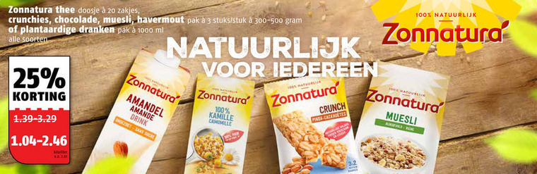 Zonnatura   thee, muesli folder aanbieding bij  Poiesz - details