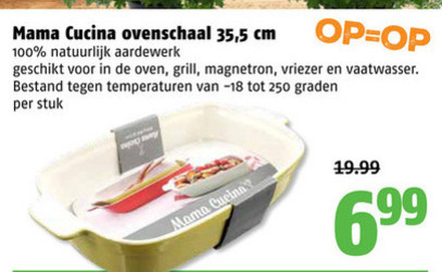 ovenschaal folder aanbieding bij - details