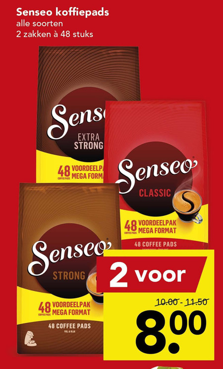 Douwe Egberts Senseo   koffiepad folder aanbieding bij  Deen - details