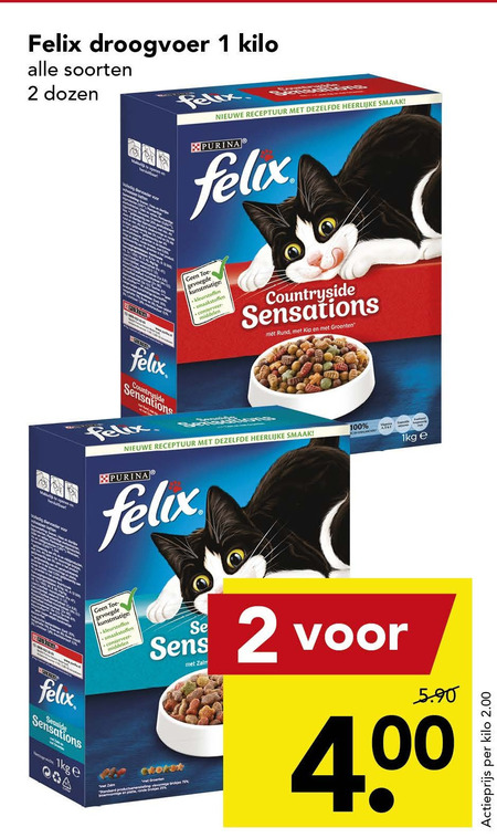 Ambient Tram Beoefend Felix kattenvoer folder aanbieding bij Deen - details