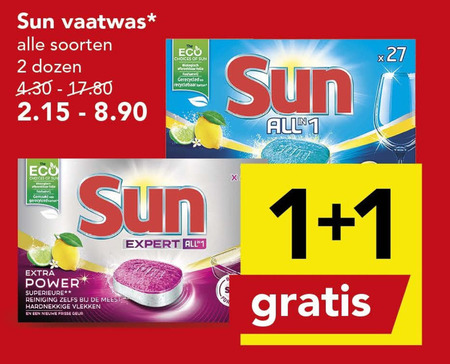 Sun   vaatwasmiddel folder aanbieding bij  Deen - details