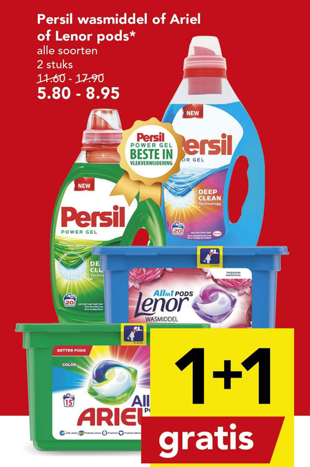 Persil   wasmiddel folder aanbieding bij  Deen - details