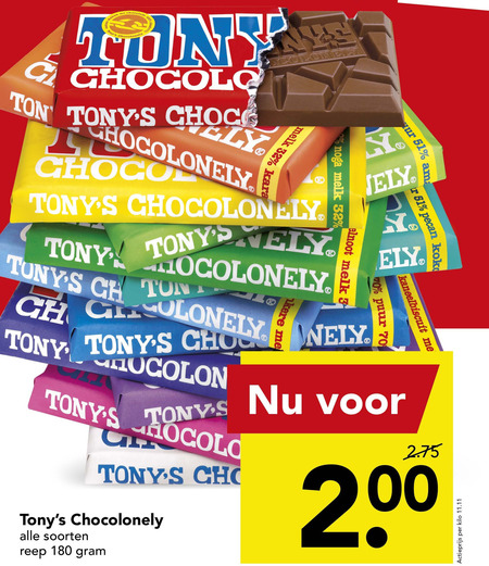 Tony Chocolony   chocolade folder aanbieding bij  Deen - details
