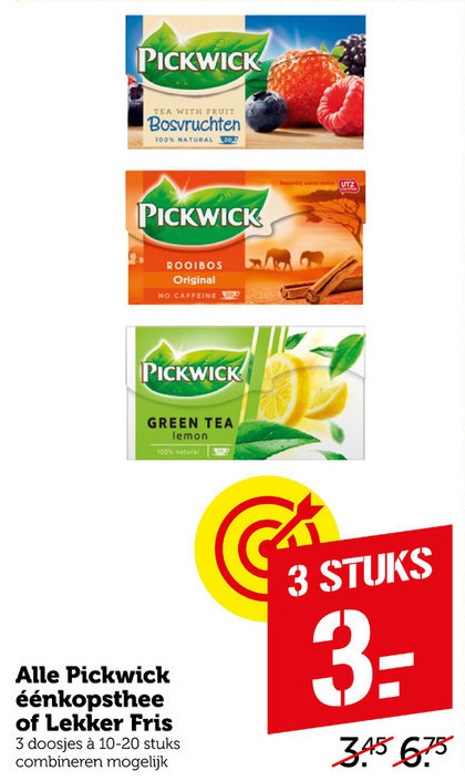 Pickwick   thee folder aanbieding bij  Coop - details