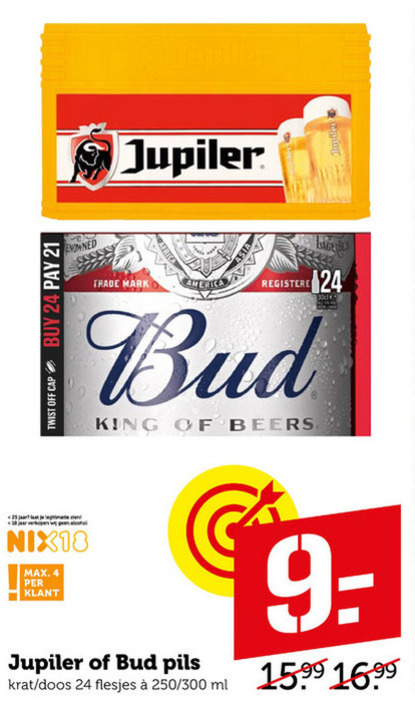 Jupiler   krat bier folder aanbieding bij  Coop - details