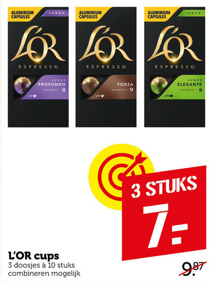 Douwe Egberts L Or   koffiecups folder aanbieding bij  Coop - details