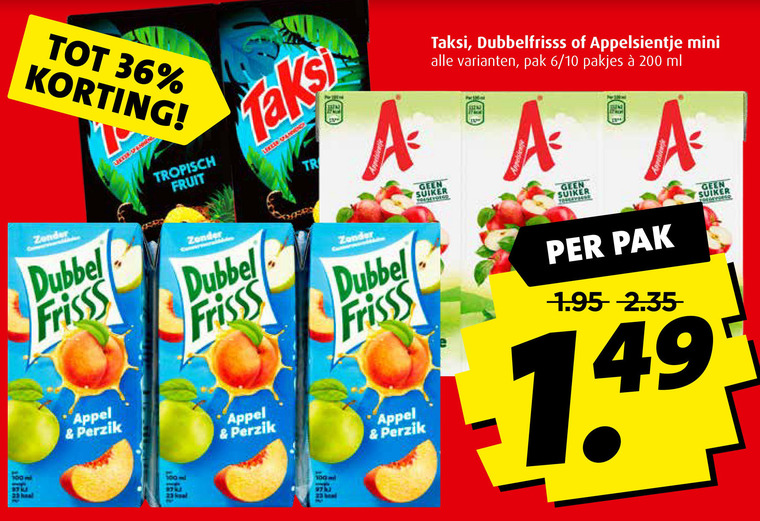 Appelsientje   fruitdrank folder aanbieding bij  Boni - details