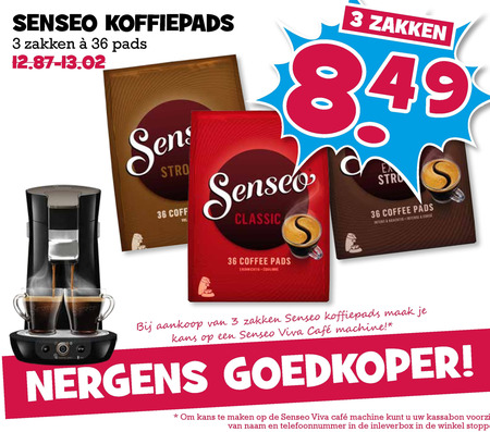 Douwe Egberts Senseo   koffiepad folder aanbieding bij  Boons Markt - details