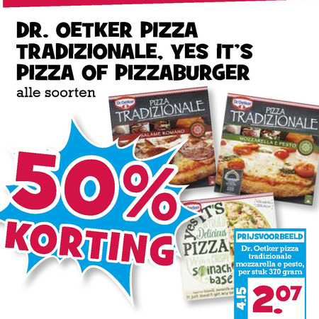 Dr Oetker   diepvriespizza, pizzabroodje folder aanbieding bij  Boons Markt - details