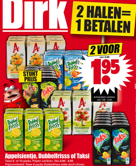 Appelsientje   fruitdrank folder aanbieding bij  Dirk - details