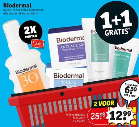 Biodermal   gezichtsverzorging, aftersun folder aanbieding bij  Kruidvat - details