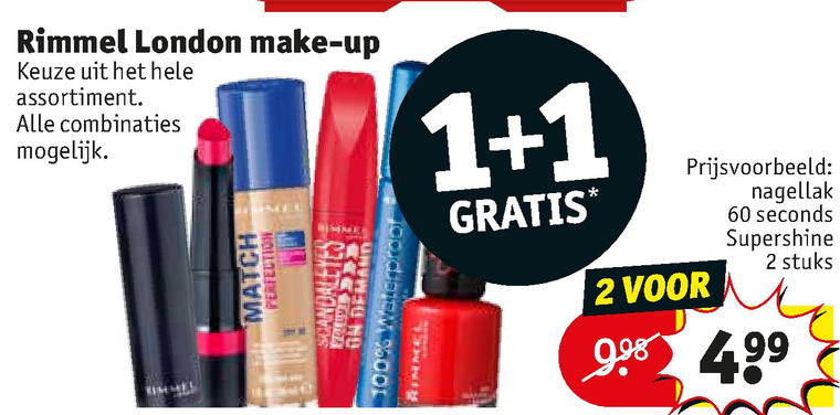 Rimmel   oogschaduw, mascara folder aanbieding bij  Kruidvat - details