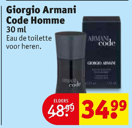 Giorgio Armani   eau de toilette folder aanbieding bij  Kruidvat - details