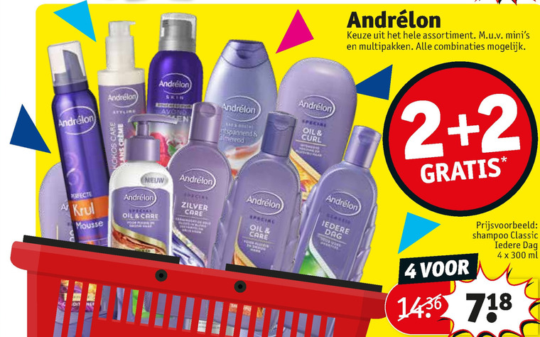 Andrelon   conditioner, shampoo folder aanbieding bij  Kruidvat - details