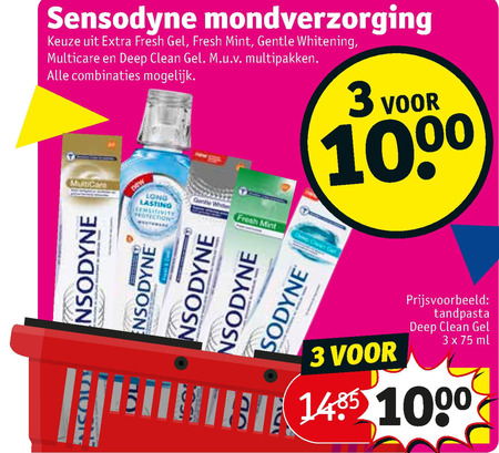 Sensodyne   mondwater, tandpasta folder aanbieding bij  Kruidvat - details