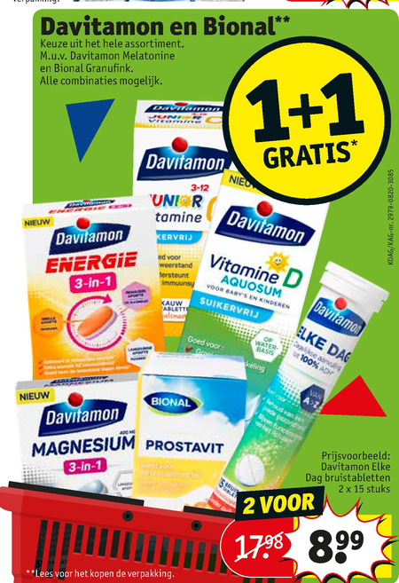 Bional   multivitaminen, voedingssupplement folder aanbieding bij  Kruidvat - details