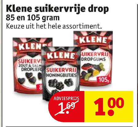 Klene   drop folder aanbieding bij  Kruidvat - details