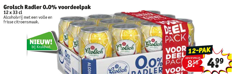 Grolsch   radler bier folder aanbieding bij  Kruidvat - details