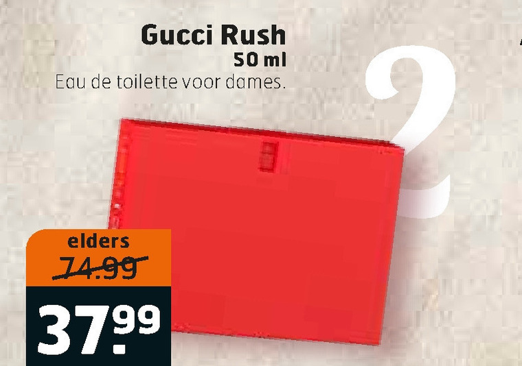 Gucci   eau de toilette folder aanbieding bij  Trekpleister - details
