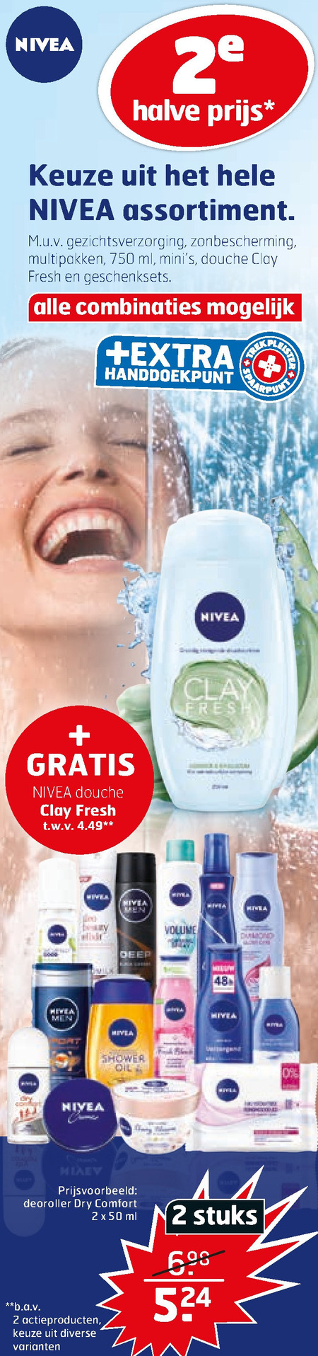 Nivea   bodylotion, douchegel folder aanbieding bij  Trekpleister - details