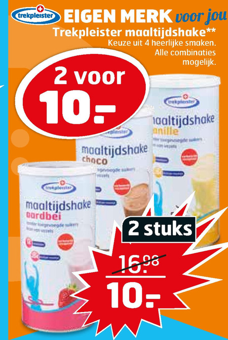 Trekpleister Huismerk   afslankmaaltijd folder aanbieding bij  Trekpleister - details