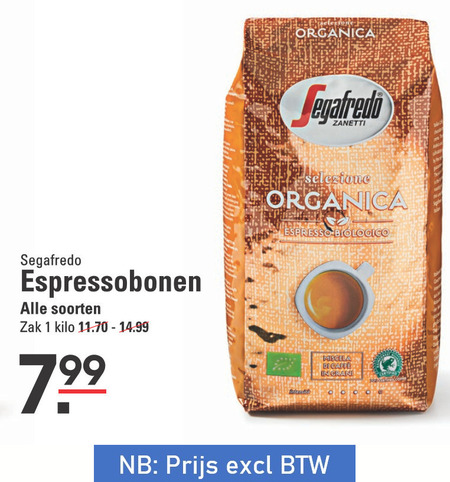 Segafredo   koffiebonen folder aanbieding bij  Sligro - details