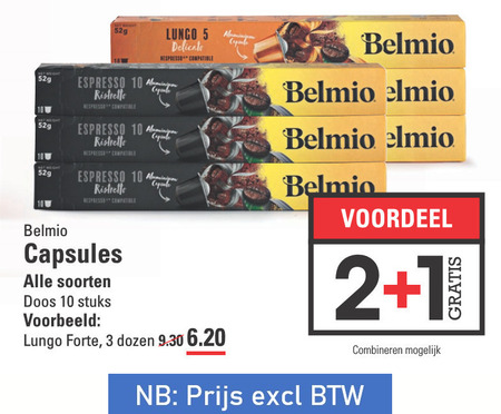 Belmio   koffiecups folder aanbieding bij  Sligro - details