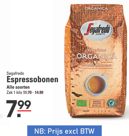 Segafredo   koffiebonen folder aanbieding bij  Sligro - details