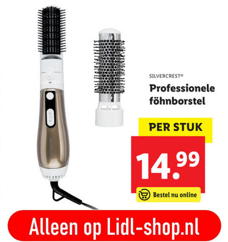 SilverCrest   haarborstel, fohn folder aanbieding bij  Lidl - details