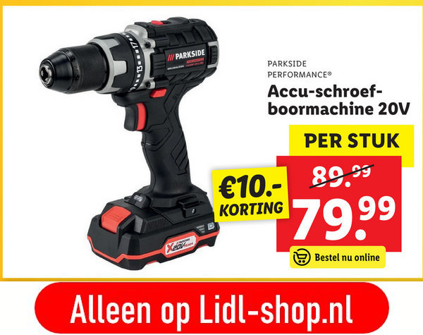 Doordringen majoor Besnoeiing Parkside accuboormachine folder aanbieding bij Lidl - details