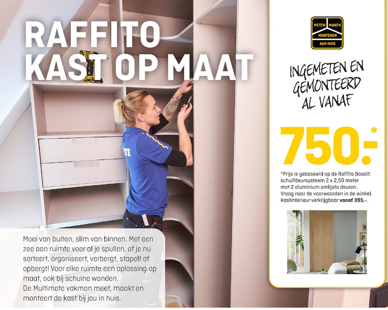 Raffito   kastwandsysteem folder aanbieding bij  Multimate - details