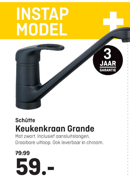 Schutte   keukenkraan folder aanbieding bij  Multimate - details