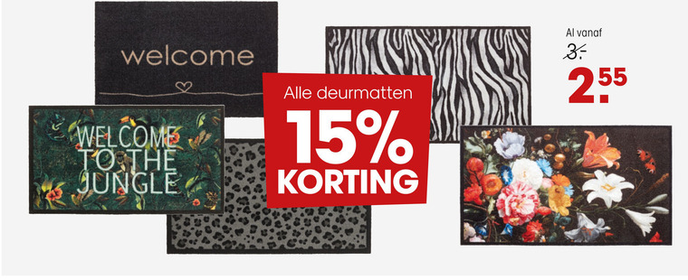 deurmat folder aanbieding bij Kwantum