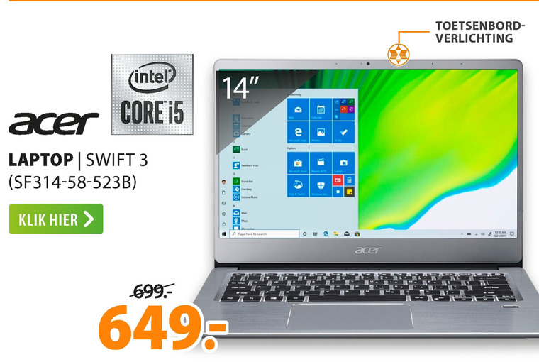 Acer   notebook folder aanbieding bij  Expert - details