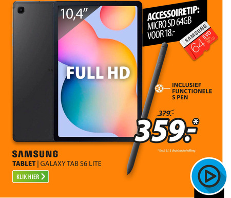 Samsung   tablet folder aanbieding bij  Expert - details