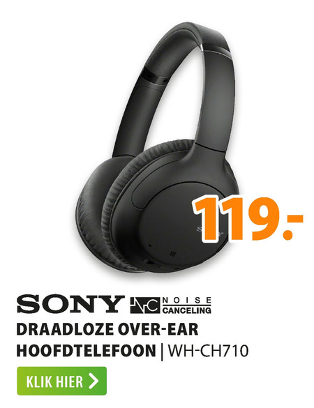 Sony   koptelefoon folder aanbieding bij  Expert - details