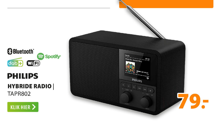 Philips   dab radio folder aanbieding bij  Expert - details