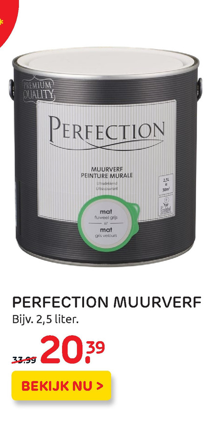 Perfection   muurverf folder aanbieding bij  Praxis - details