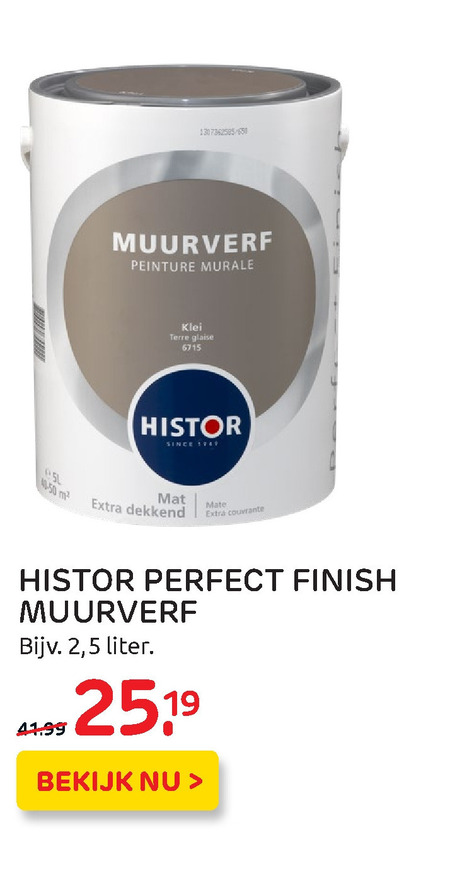 Histor   muurverf folder aanbieding bij  Praxis - details