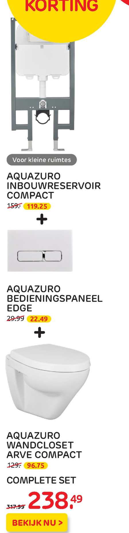 Aquazuro   wandinbouwreservoir folder aanbieding bij  Praxis - details