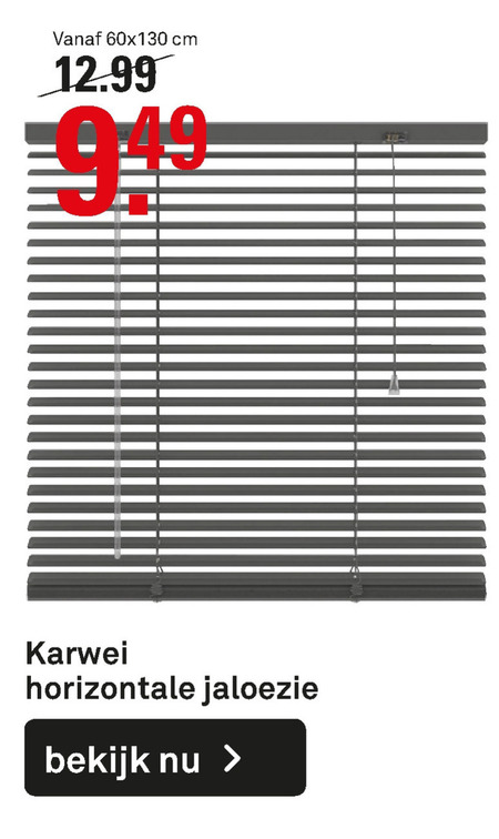 Karwei Huismerk   jaloezie folder aanbieding bij  Karwei - details