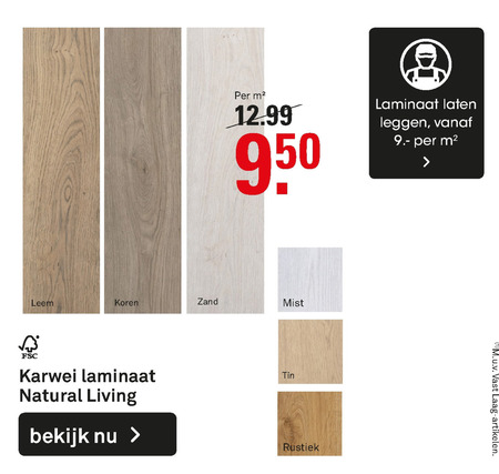 Karwei Huismerk   laminaat folder aanbieding bij  Karwei - details
