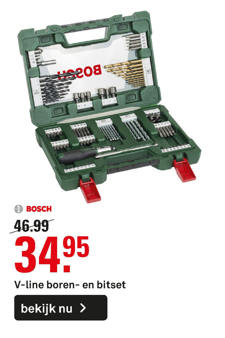 Bosch   schroefbitset folder aanbieding bij  Karwei - details