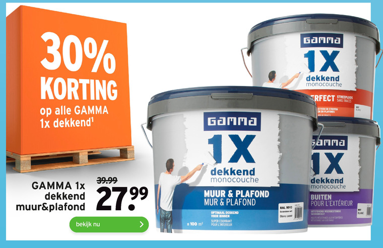 Gamma Huismerk   muurverf folder aanbieding bij  Gamma - details