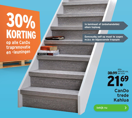 Cando   trapleuning, traprenovatie folder aanbieding bij  Gamma - details