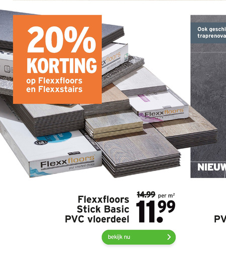 FlexxFloors   kunststof vloer, traprenovatie folder aanbieding bij  Gamma - details