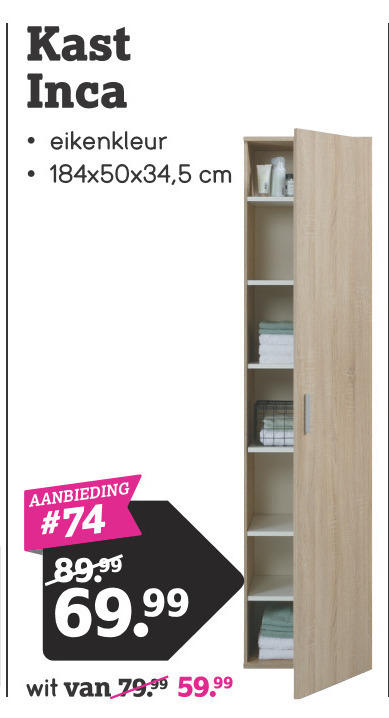 kast folder aanbieding bij details