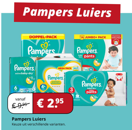 Pampers   luiers folder aanbieding bij  Voordeeldrogisterij.nl - details